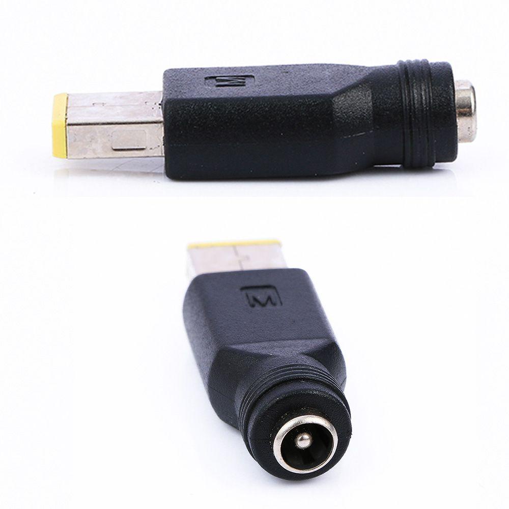 Augustina Adaptor Laptop Tips Kuning DC Untuk Lenovo ThinkPad 5.5 X 2.1/2.5mm Ke Bentuk Bulat Ke Kotak End Power Charger Plug