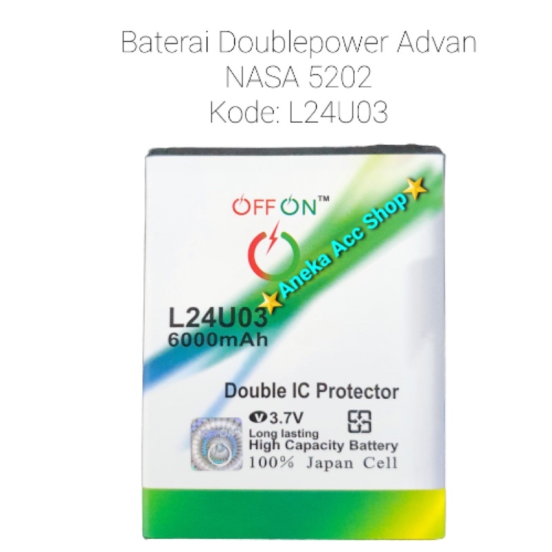 Baterai Battery Doublepower Advan Nasa 5202 L24U03 Batre