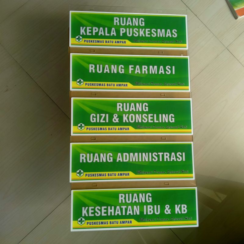 

Papan Nama Ruang 2 sisi / Terlihat dari 2 arah
