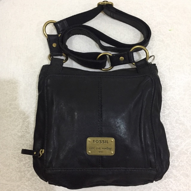 TAS FOSSIL EMORY BLACK CROSSBODY
