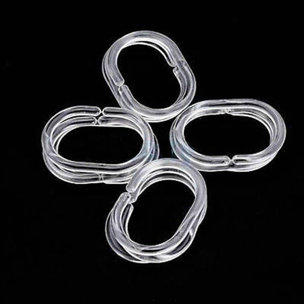 [Elegan] Hooks Rings NEW Hot Sale Tirai Liner Hook Kamar Mandi Rings Liner Plastik