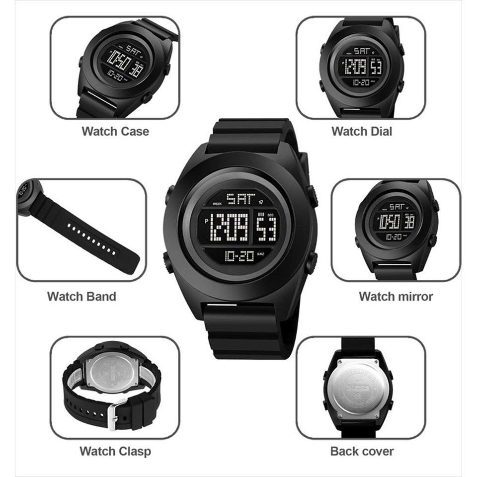 Jam Tangan Pria Digital SKMEI 1867 Original SKMEI water resist 3 atm SKMEINDONESIA