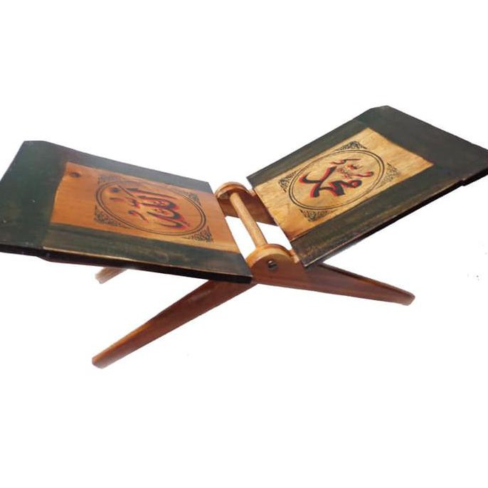 Open Ds Rexal Kayu Meja Lipat Qur An  Motif Kaligrafi 