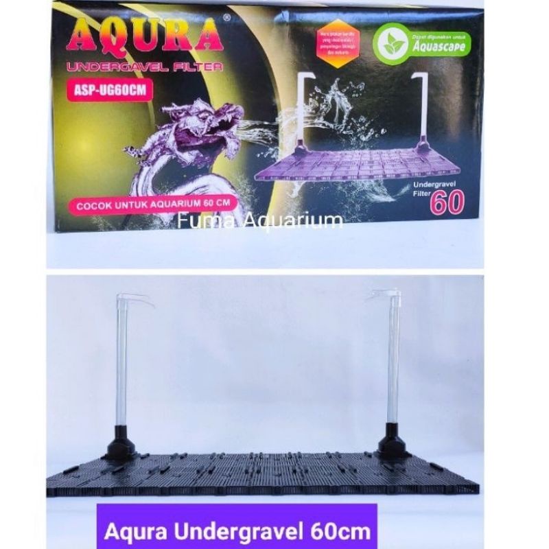 UNDERGRAVEL FILTER AQUARIUM AQUASCAPE 60 cm