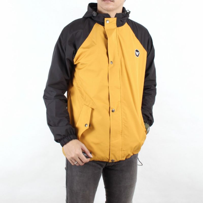 [WANGKER'S Original] Jaket Pria Casual Simple Outdoor Kombi 2D Waterproof