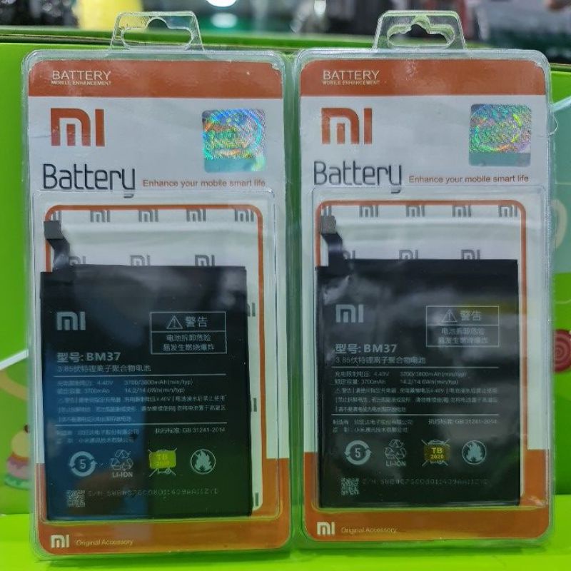 battery batrai baterai baterei tanam redmi BM37 XIAOMI 5S+