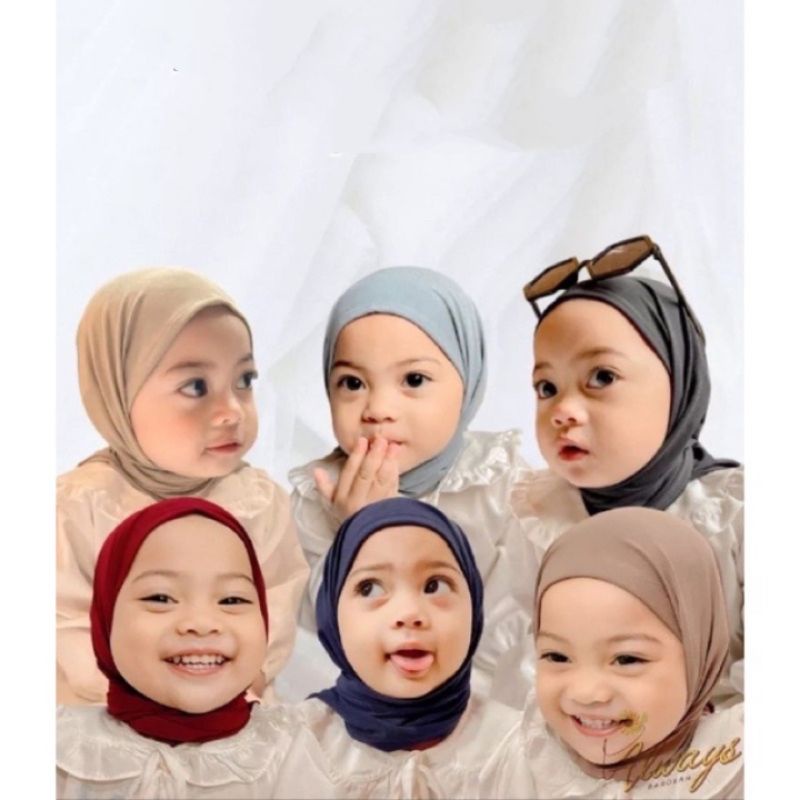 [rumahbayipdg] Hijab bayi &amp; anak Pasmina instan