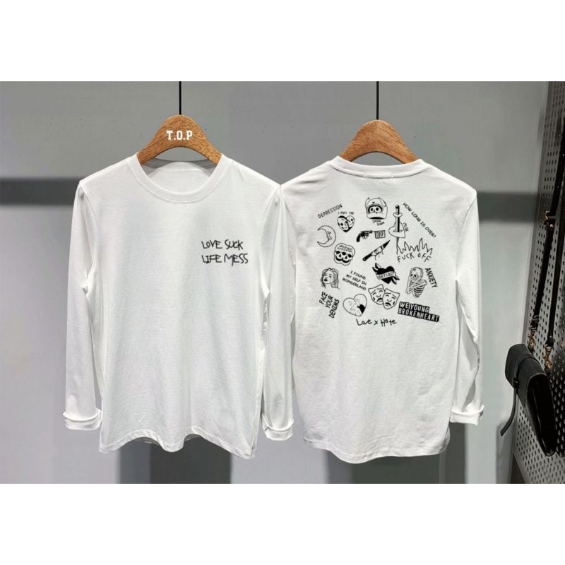 kaos pria murah atasan pria murah kaos pria distro love suck lp