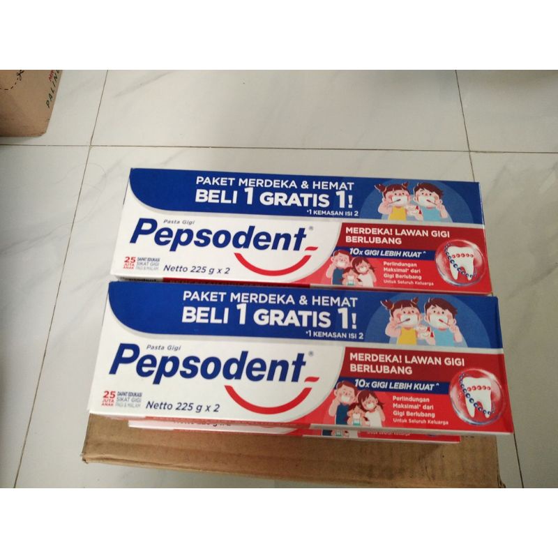 Pepsodent 225gr isi 2