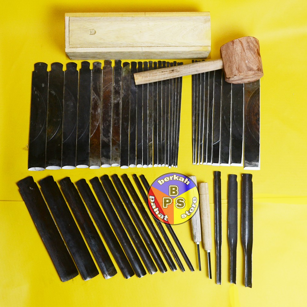 ALAT PAHAT UKIR KAYU JEPARA KOMPLIT PLUS PALU BAHAN BAJA GERGAJI SERKEL DIASAH TAJAM BERKUALITAS