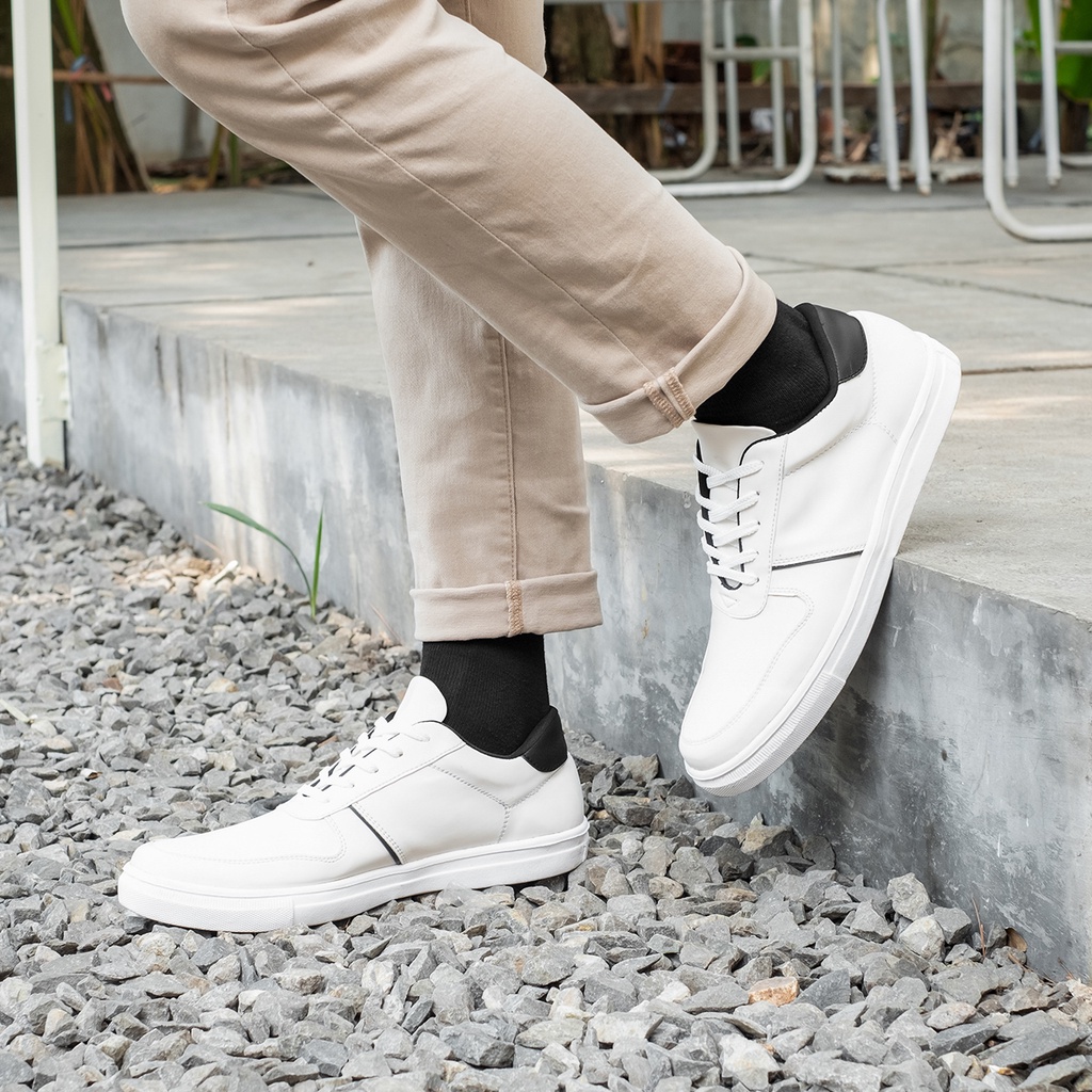 KIMMICH WHITE |MNM x Lvnatica| Sepatu Sneakers Pria Casual Sepatu Kets ORIGINAL