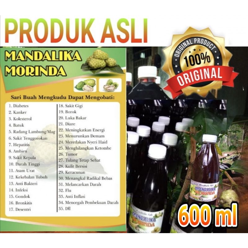 

Sari buah mengkudu 600ml