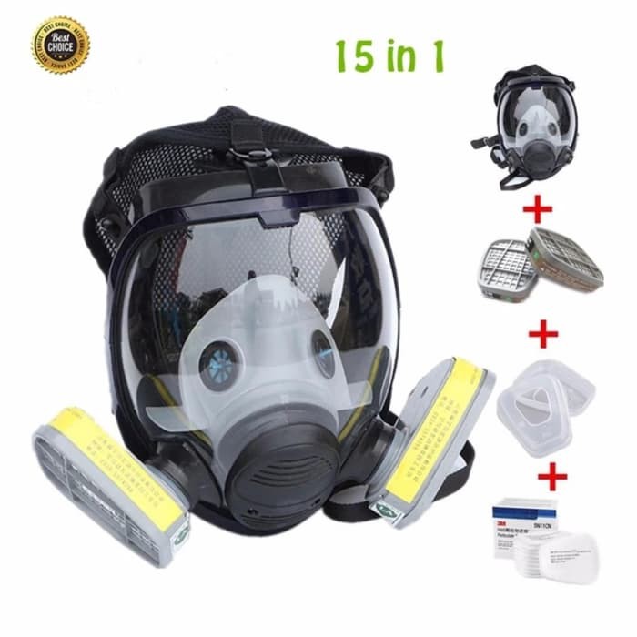 Download 15 In 1 Gas Mask Full Face Facepiece Respirator Painting Spraying Shopee Indonesia PSD Mockup Templates