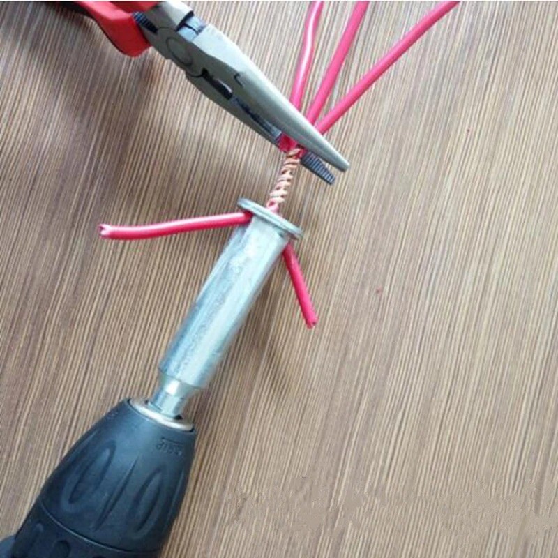 HALOJAJU Mata Bor Wire Twisting Twister Penyambung Kabel 5 Hole - X201 - Silver