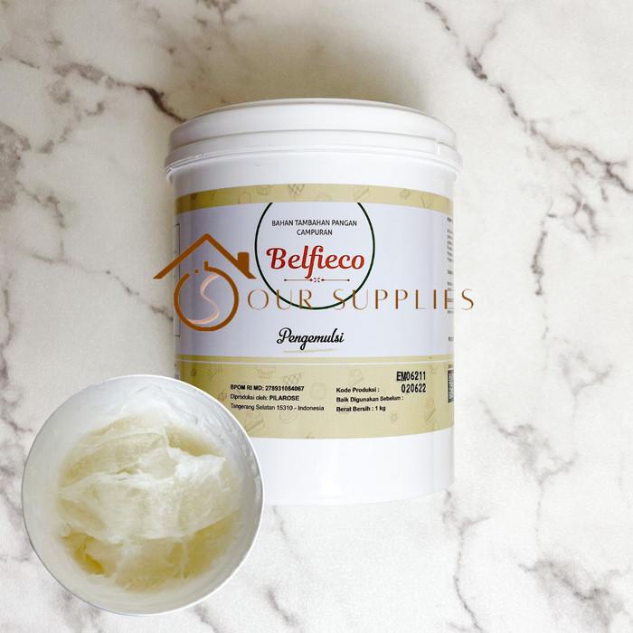 

Okshop | Emulsifier Belfieco / Pengemulsi Pengembang Pelembut Kue 1Kg