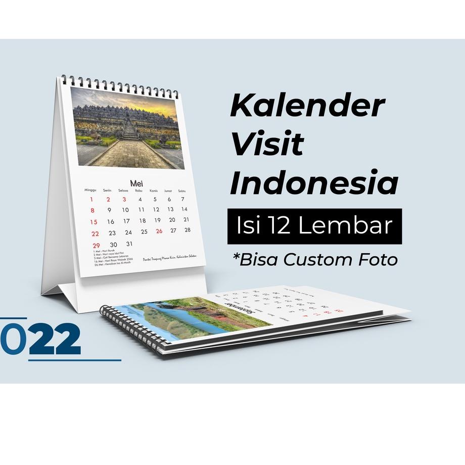 

[DISCOUNT WRH64] KALENDER MEJA 2022 VISIT INDONESIA (BISA CUSTOM FOTO) Terkini