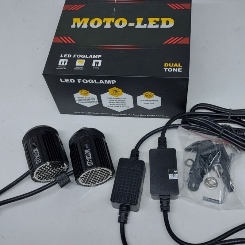 Lampu tembak D2 laser mini motoled premium