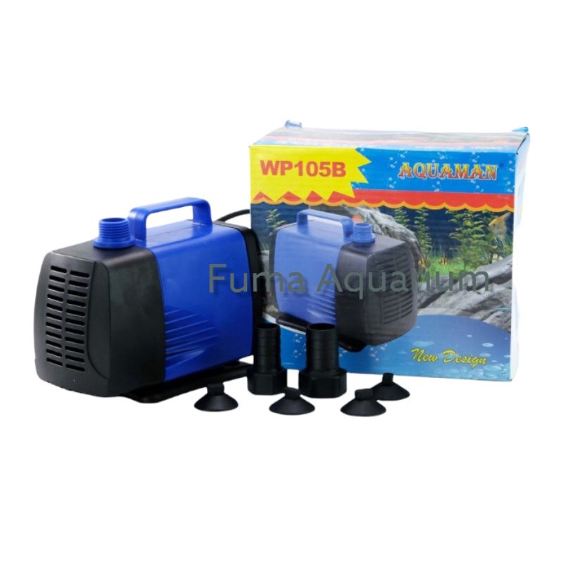 AQUAMAN 105B WP105B Pompa Celup Filter Kolam Aquarium Hidroponik Low Watt Power Head Submersible Pump