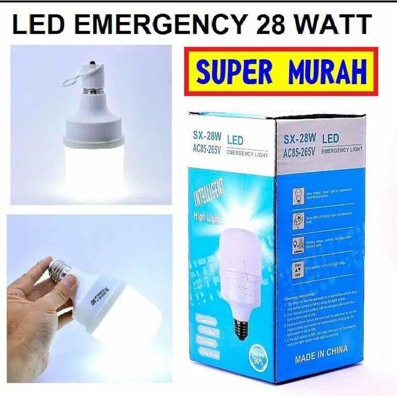 CERDAS BOHLAM LAMPU EMERGENCY 28watt / SX LAMPU LED KIPAS 50 watt