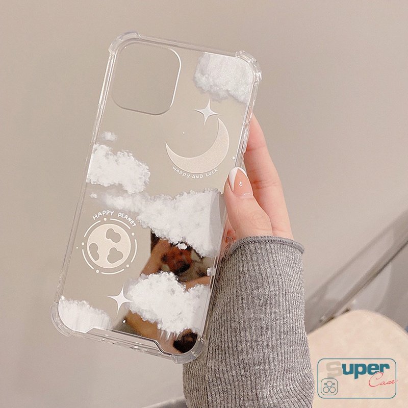 Soft Case Tpu Motif Langit Berbintang Untuk iPhone 11 12 13 Pro Max 7Plus 8Plus X XR XS Max SE 2020