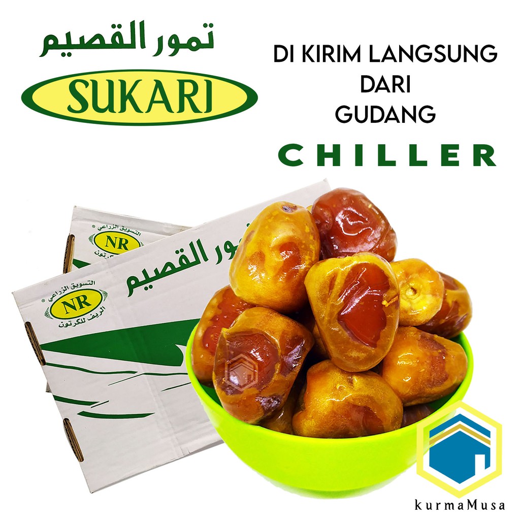 

QH Kurma Sukari 3kg Premium Basah Kualitas Super