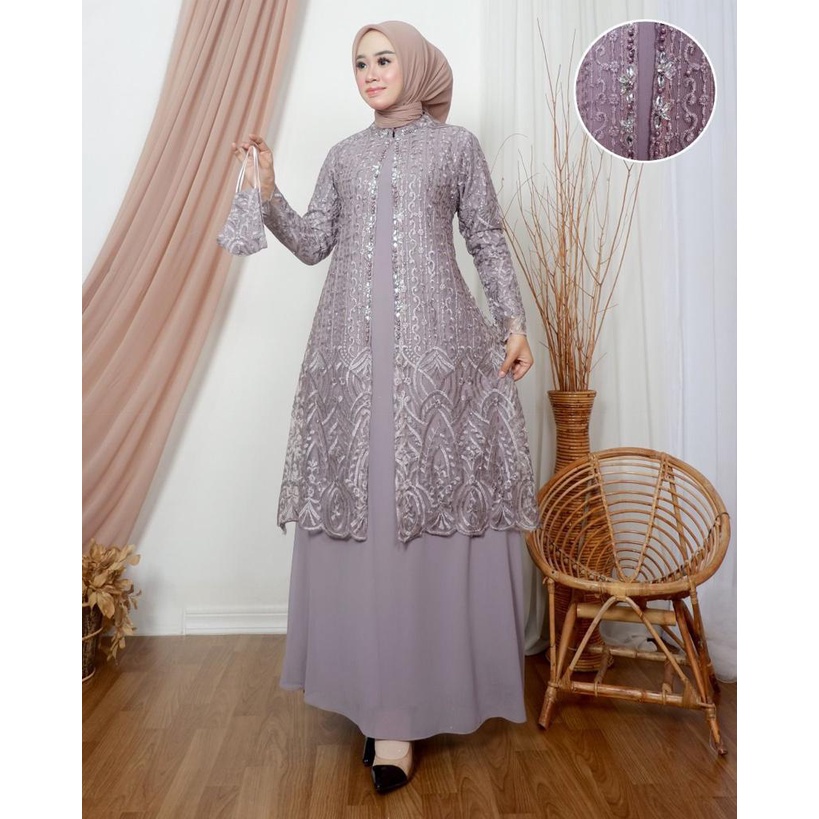 Gamis Cinderalla Terbaaru / Kebaya Modern Original Terbaru / Outfit Kekinian / Wisuda Pesta Kondangan / Fashion Muslimah