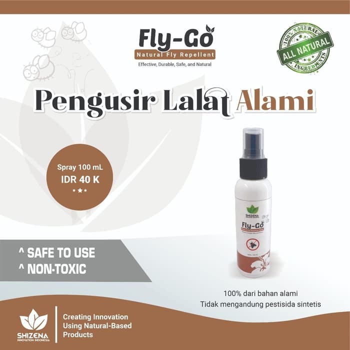 Flygo Spray: Spray Pengusir lalat berbahan alami kemasan 100 ml