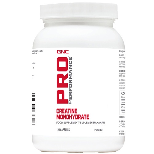 GNC Creatine Monohydrate 120 Kapsul Pengiriman khusus JNE