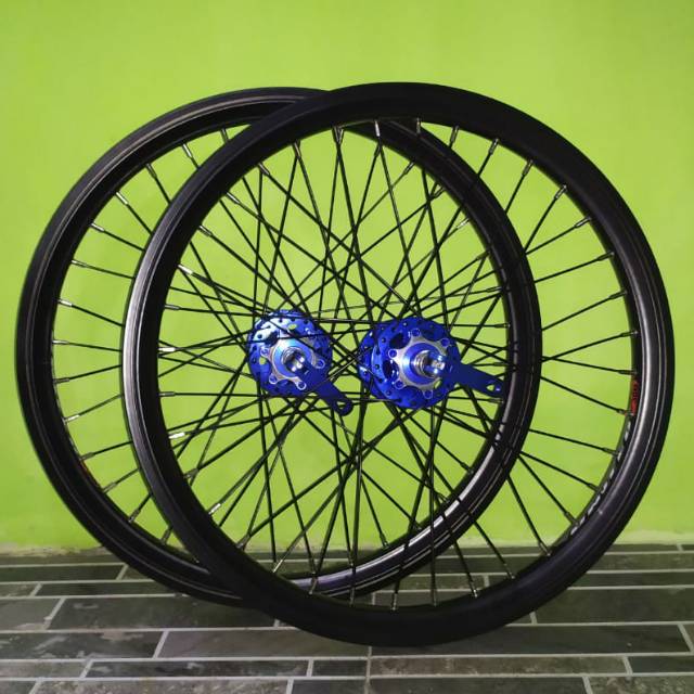 wheelset 20 jangkrik velg 20 roda 20 velg sepeda  lipat 