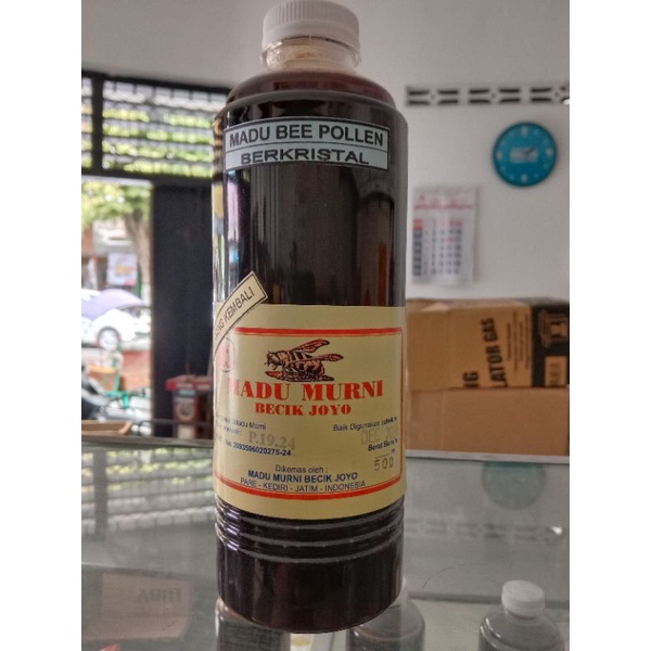 

Madu murni becik joyo.madu bee pollen 500ml