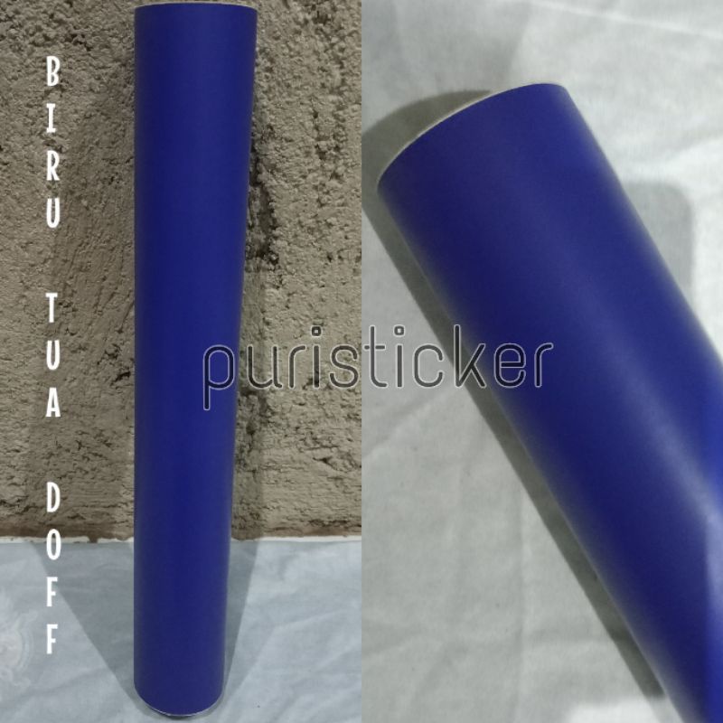 Stiker Skotlet Biru Tua Doff