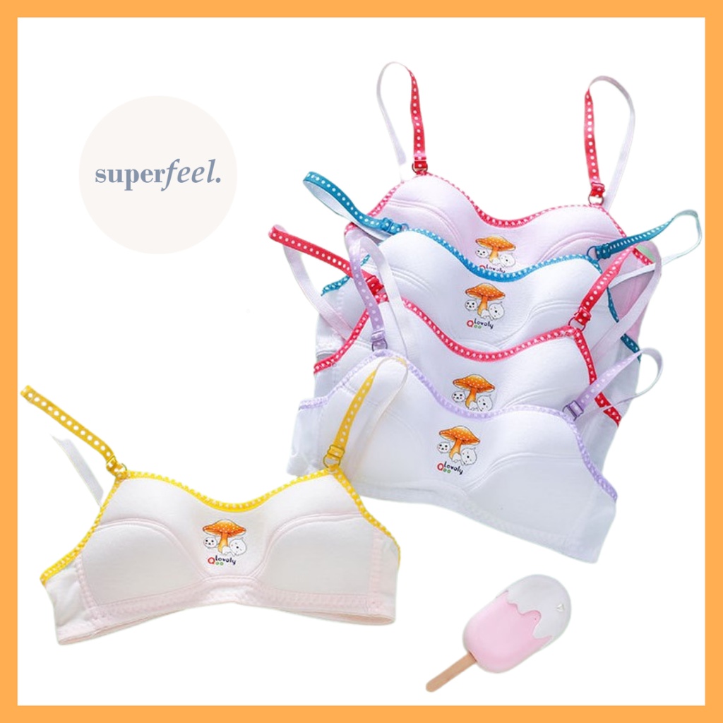 SFL BRA BH ANAK KECIL MINISET KAIT KANCING STEP 2 PAKAIAN DALAM MINI SET KATUN PEREMPUAN 822