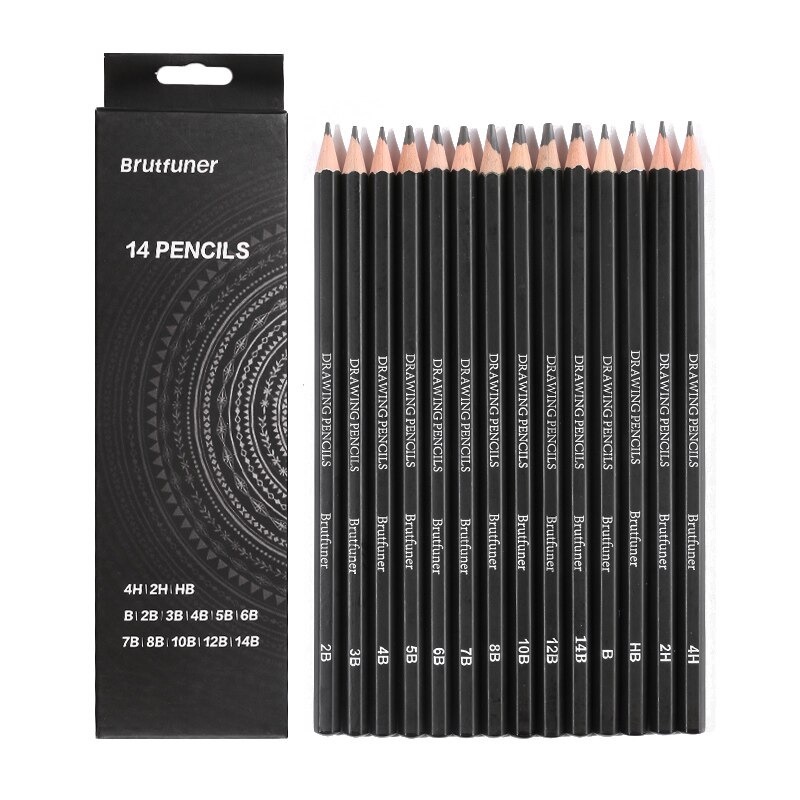 

Brutfuner 14 pcs Profesional Sketsa Pensil Sketsa untuk Artis Pemula