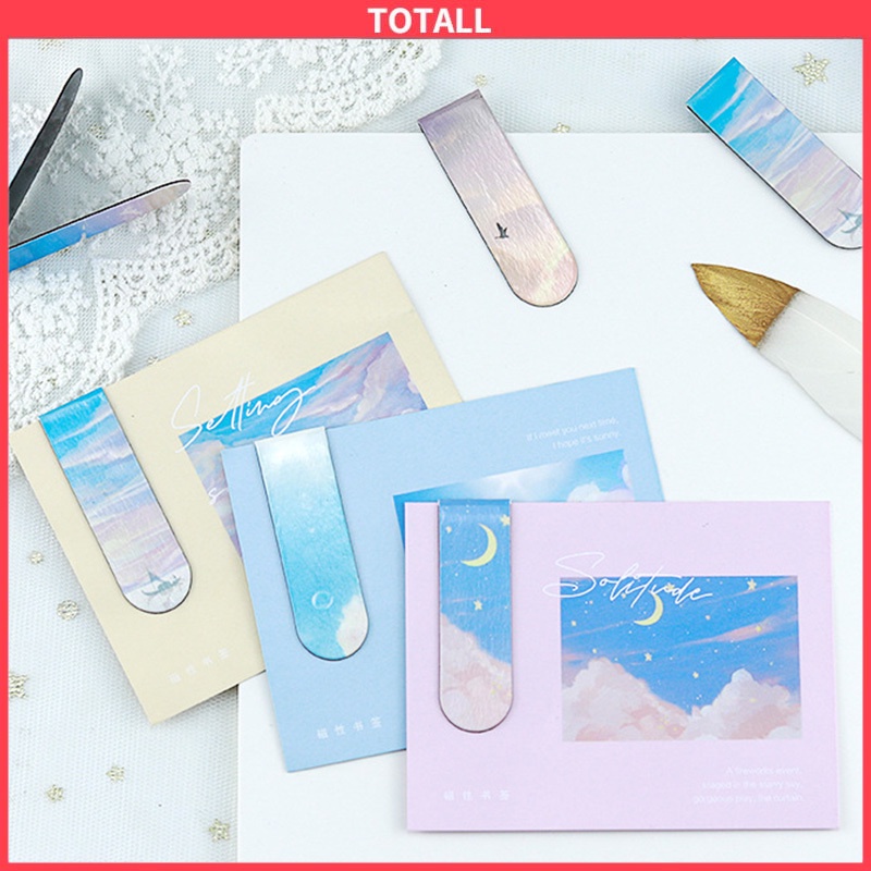 COD Lukisan Minyak Kreatif Souvenir Hadiah Magnetik Bookmark Siswa-Totall