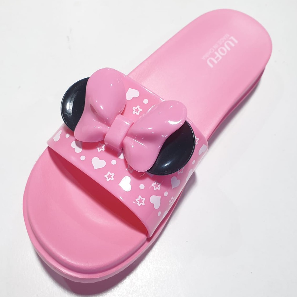 jelly sandal anak cewek luofu slop karet import sendal selop E7159A-C02