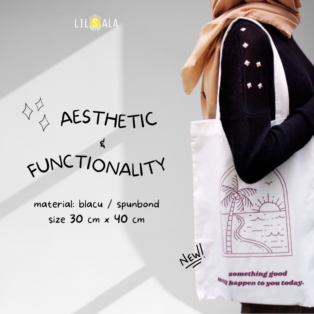 Tas Spunbond / Totebag / Shopping Bag / Goodie Bag Lilsala Estetik Murah