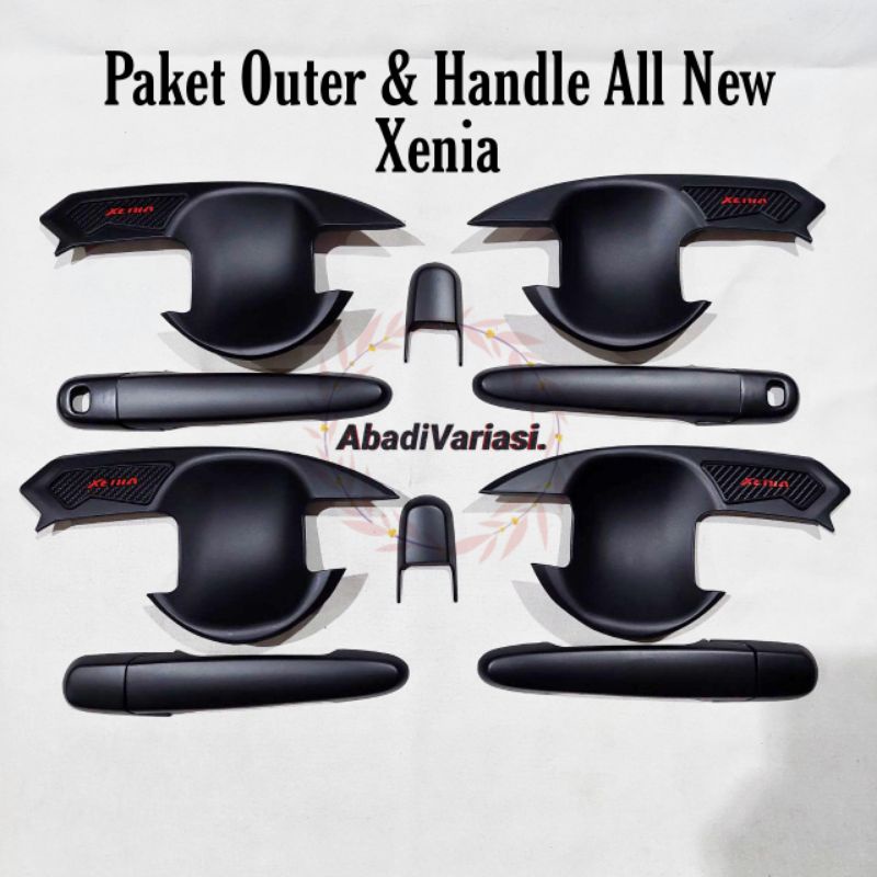 Paket 2 in 1 Outer Handle Mobil All New Xenia 2016 - 2020 Hitam