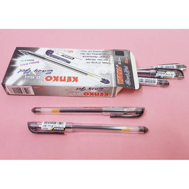 

Pulpen Gel KENKO 0.5mm Ecer dan 1 Pack (Black / Hitam)