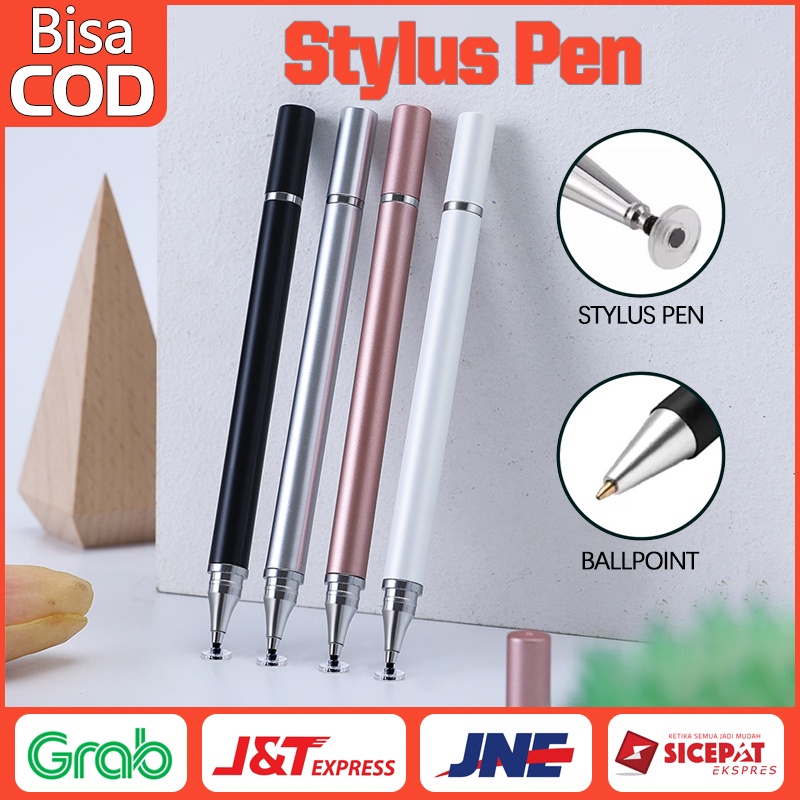 Stylus Pen Ipad Iphone Android Pulpen Stylus Hp 2 In 1