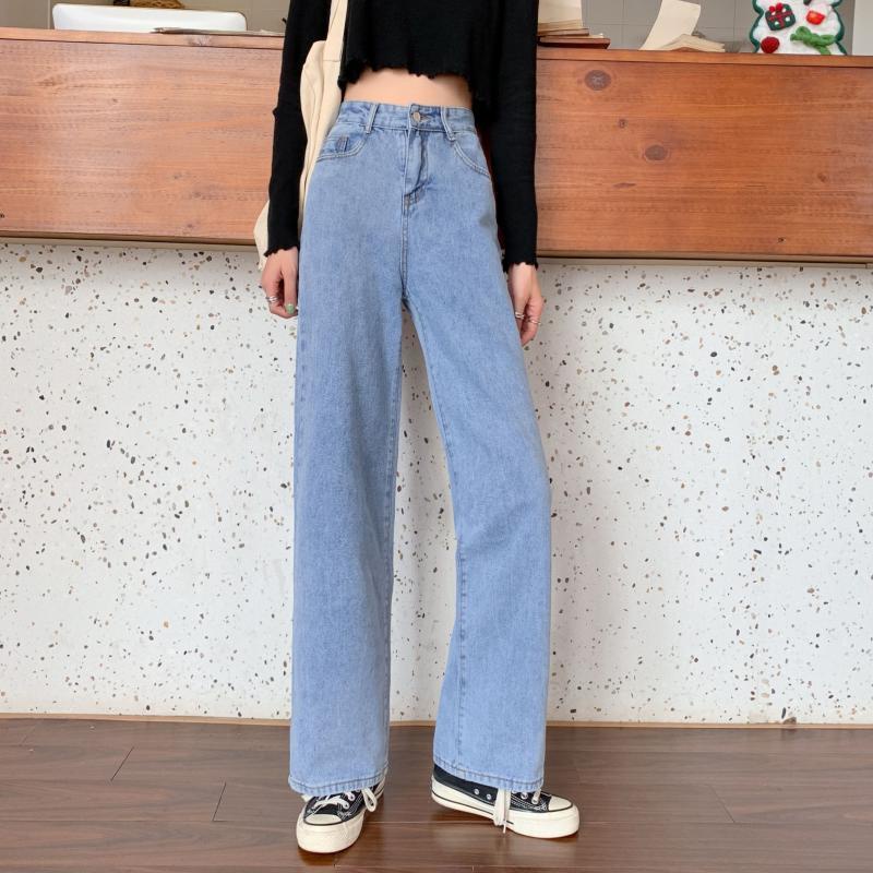 Highwaist kulot jeans wanita loose hangover