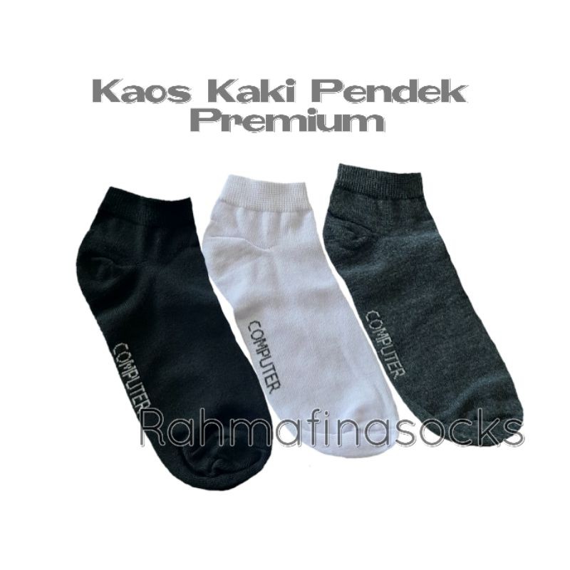 Kaos kaki pendek polos semata kaki pria wanita premium 37-44