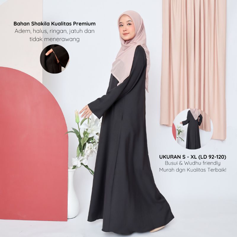 Soulleha Sofia Abaya Basic Abaya Turki Premium