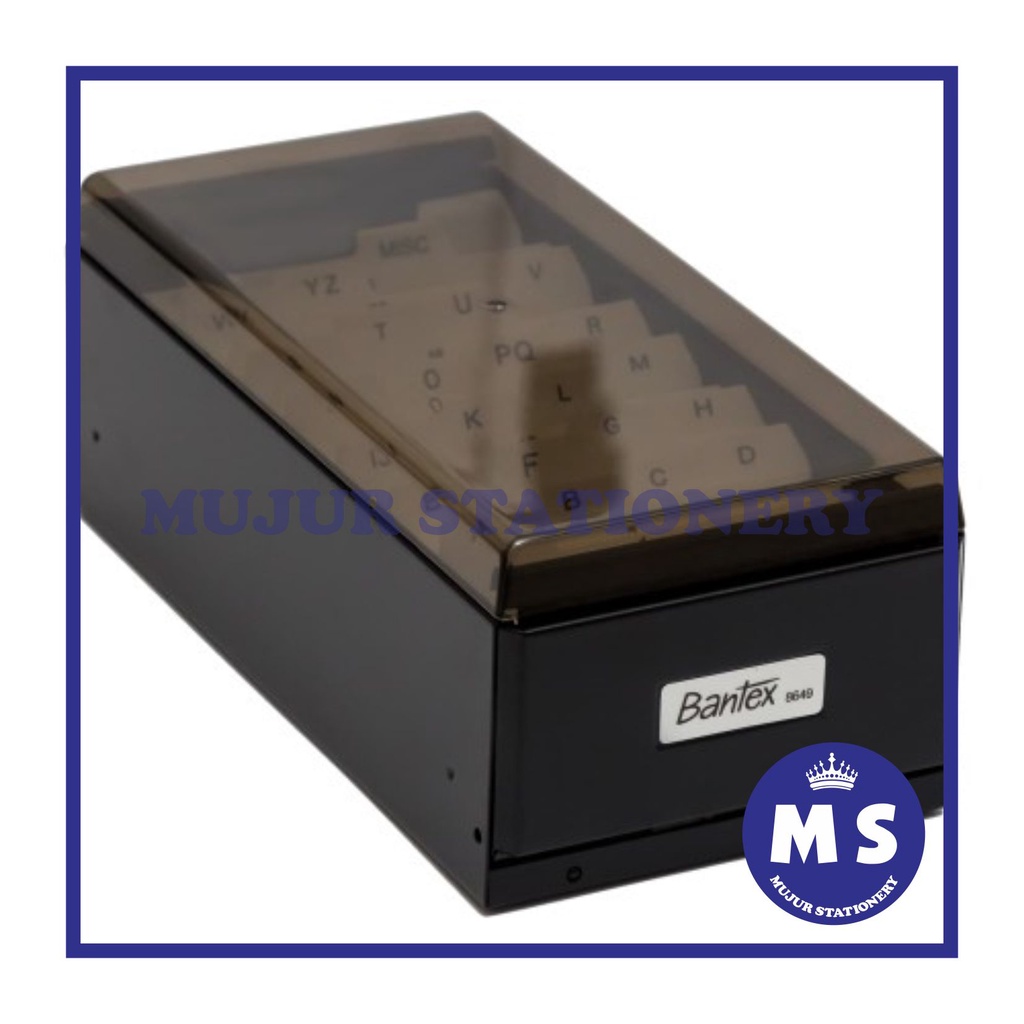 

BANTEX BUSINESS CARD CASE CAPACITY 600 CARDS 8649