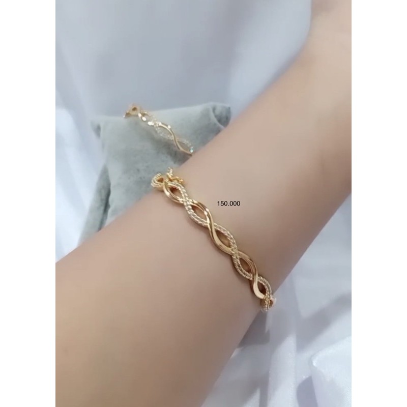 gelang lapis emas zircon italy