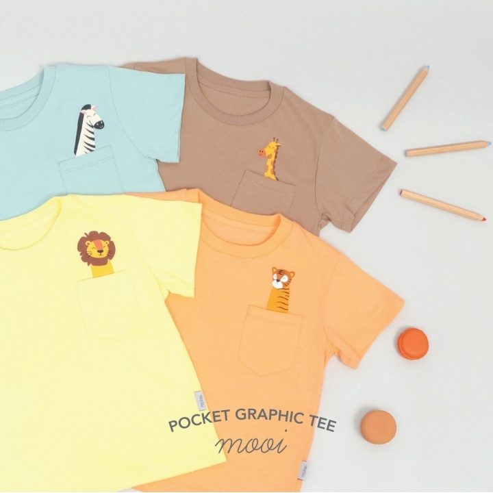 Mooi Kaos Anak Laki-laki Unisex Perempuan Graphic Tee 1-5 Tahun PART 2 SO