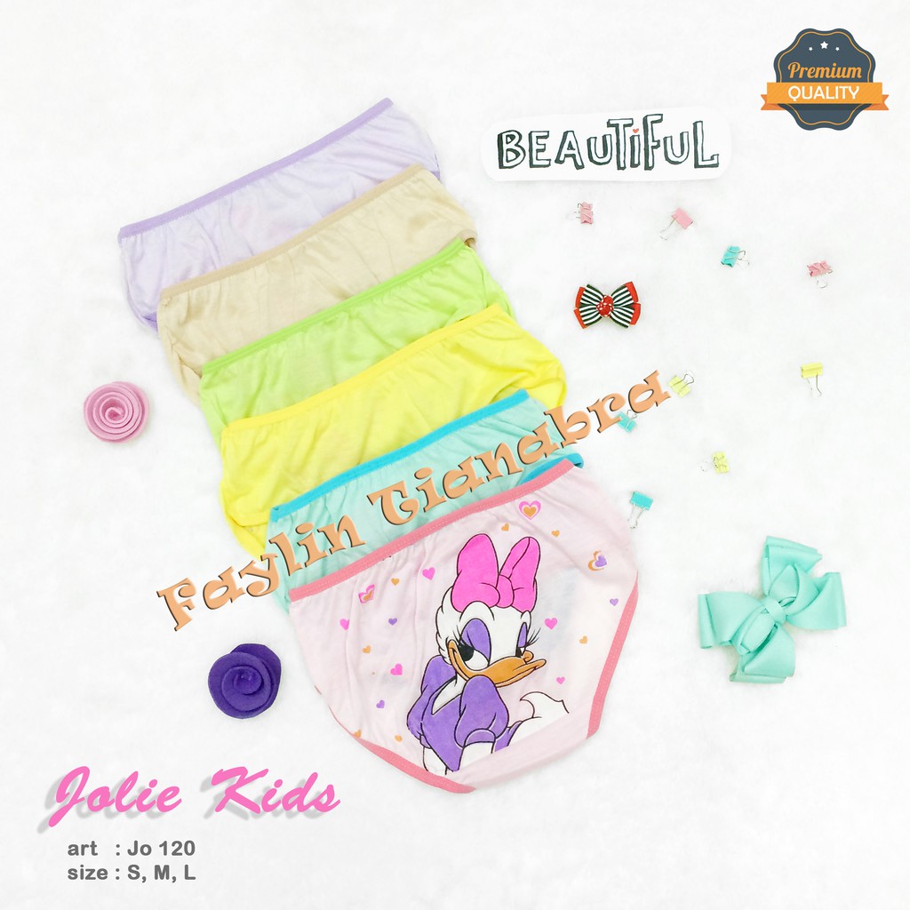 JOLIE KIDS | Celana Dalam Anak Cewek Motif Karakter