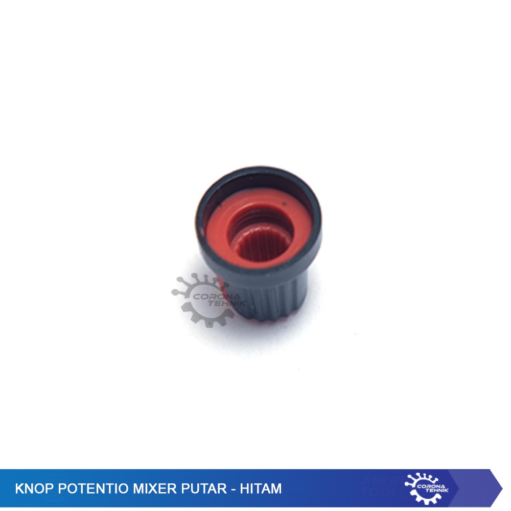 Knop Potentio Mixer Putar - Hitam