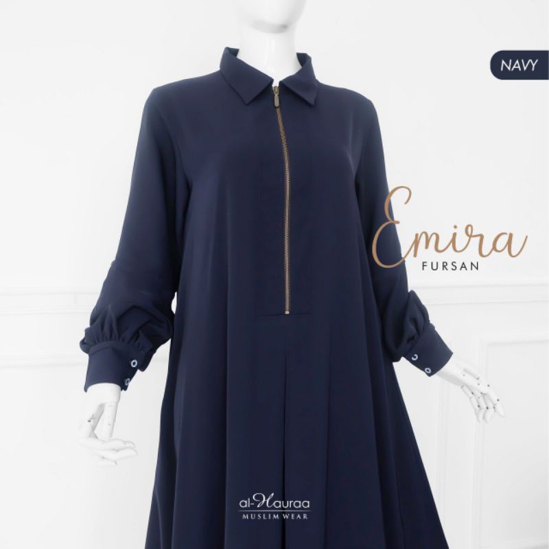Gamis Emira Navy by Alhauraa