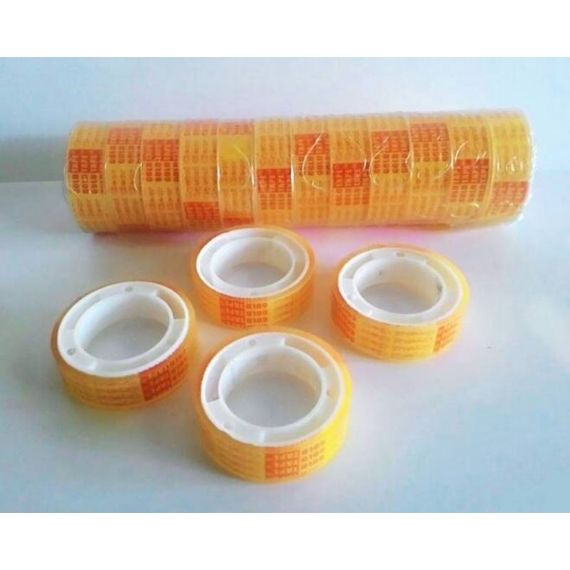 Solasi Bening Kecil 1/2 Inch X 10 Yard Tape Selotip 1/2&quot; 10 Yard