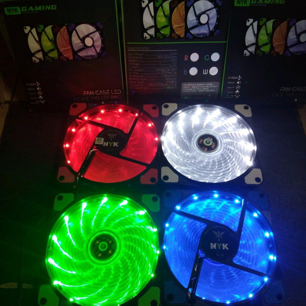 FAN CASE GAMING LED RING NYK AURORA 12CM